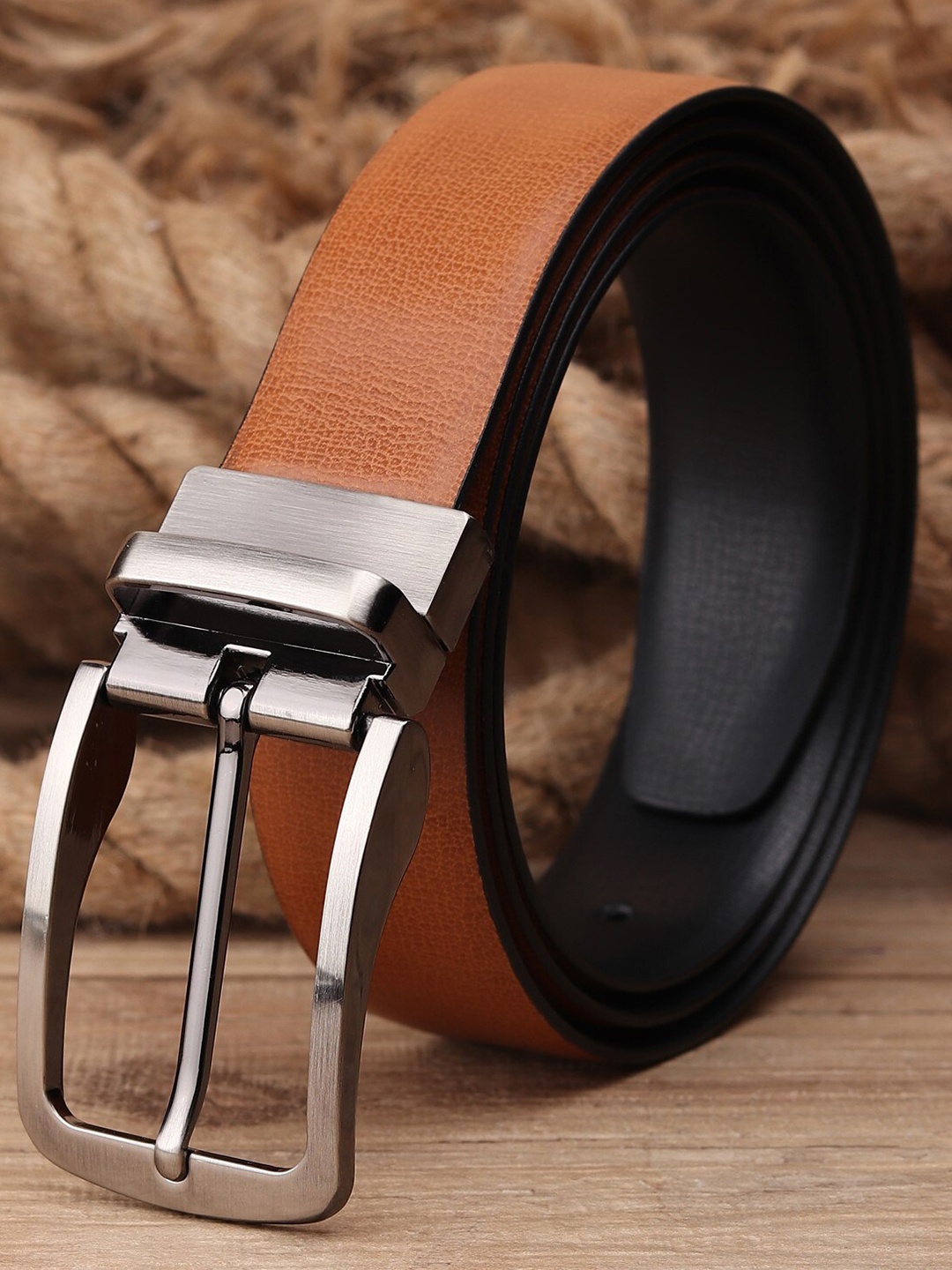 

Kastner Men Black & Brown Solid Reversible Belt