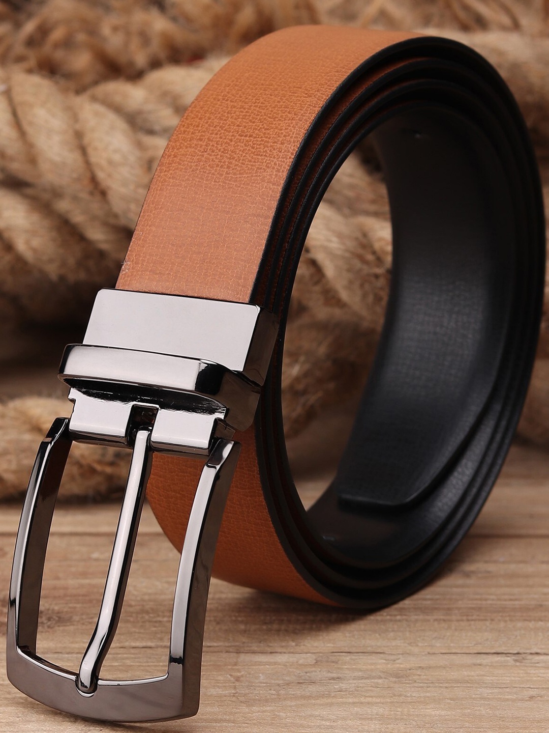 

Kastner Men Black & Tan Reversible Belt