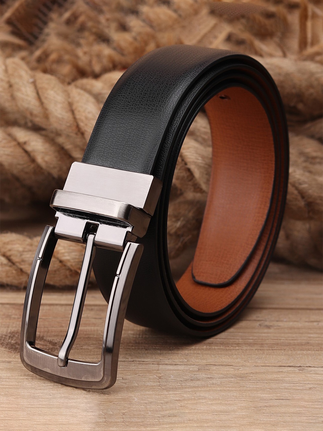 

Kastner Men Black & Tan Reversible Belt