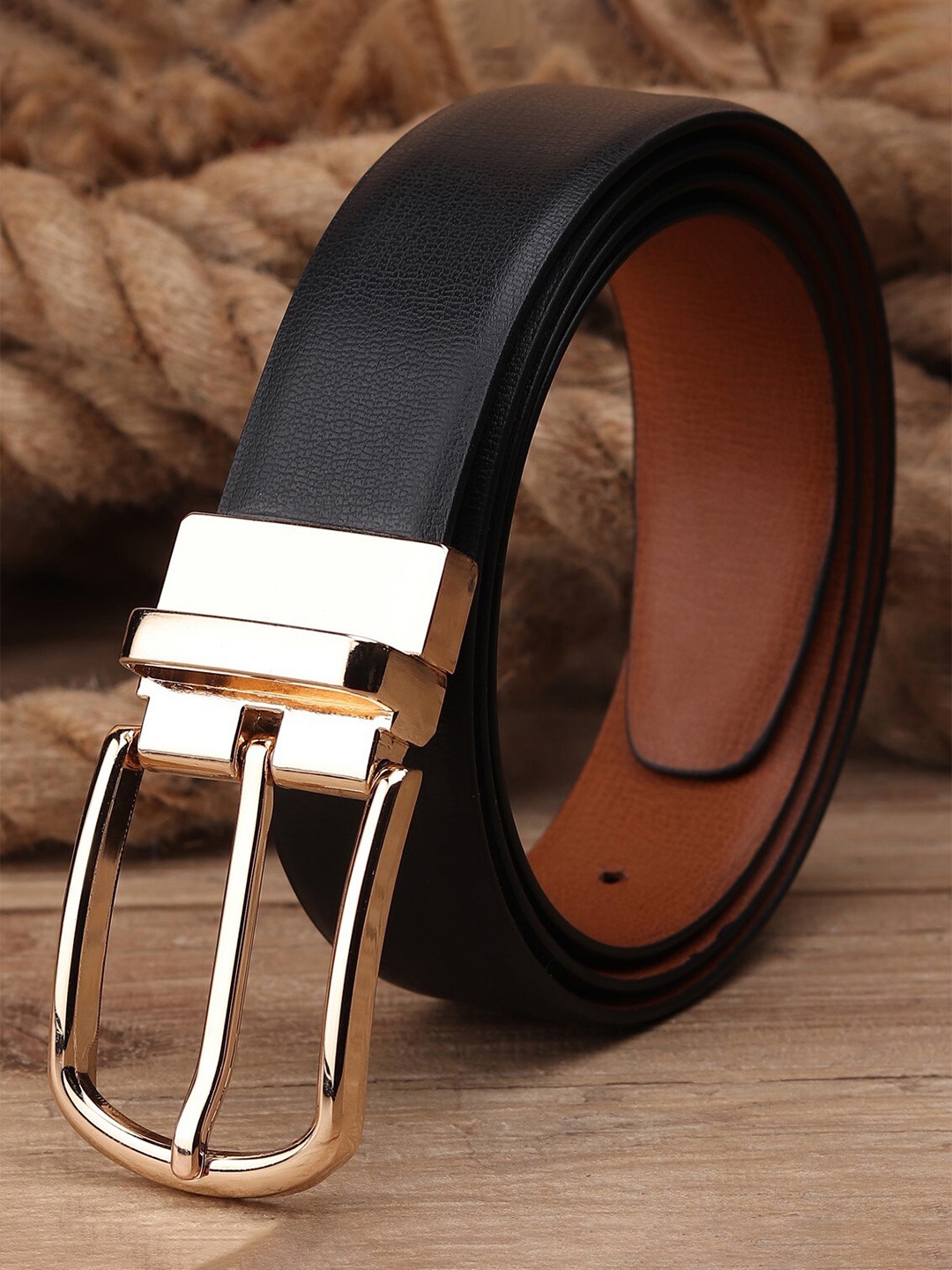 

Kastner Men Black Formal Reversible Belt