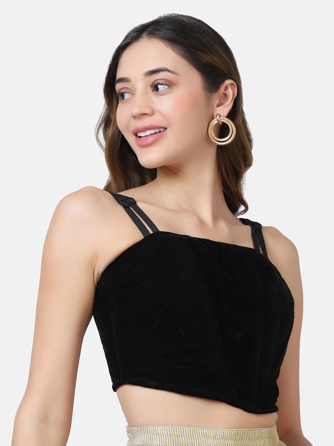 

Da Intimo Black Bralette Bra DI-1343 BLACK-I21