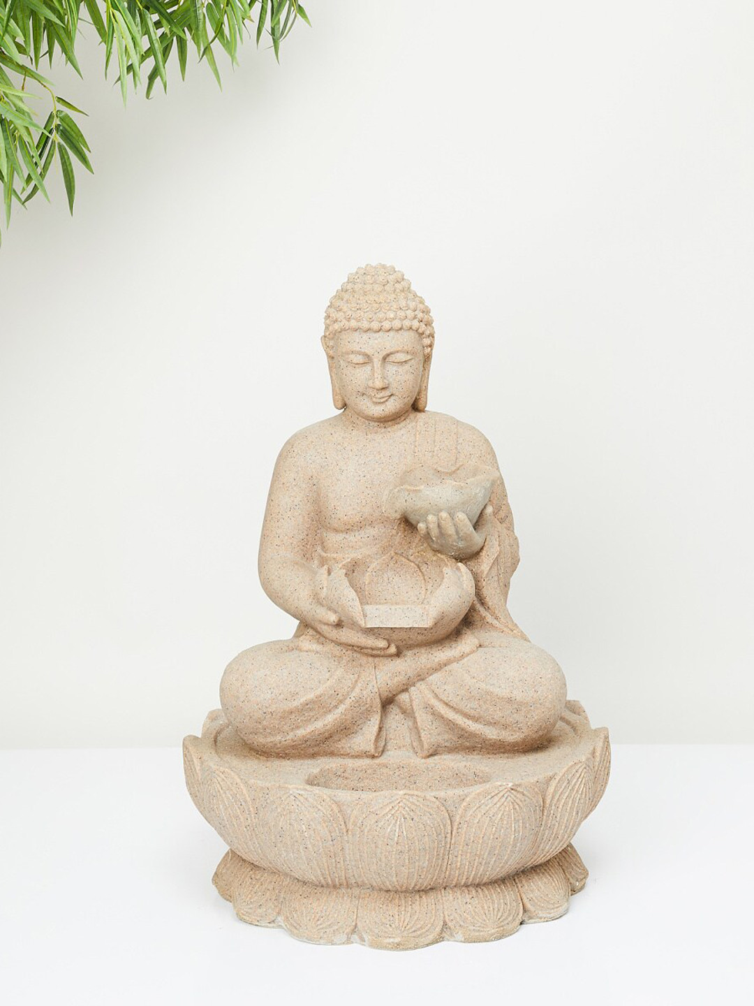 

Home Centre Beige Cascade Polyresin Buddha Fountain