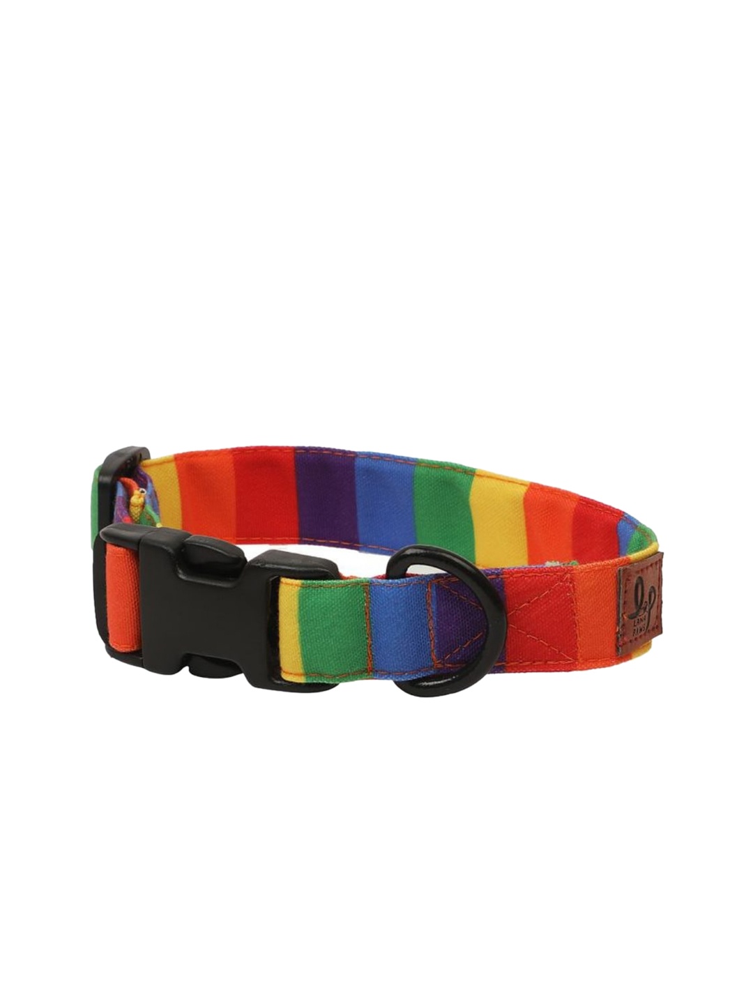 

LANA PAWS Red & Yellow Self Design Dog Collar