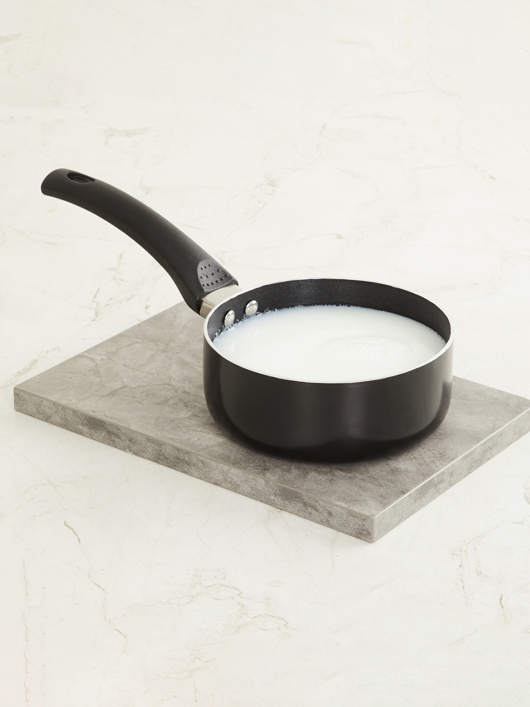 

Home Centre Black Solid Aluminium Sauce Pan