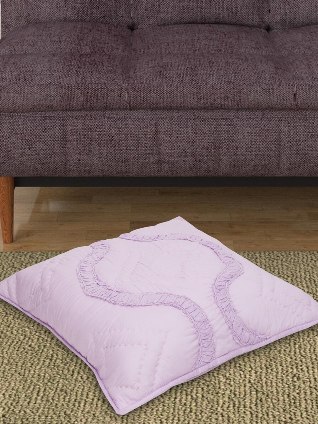 

Home Centre Purple Textured Square Euro Sham Cover