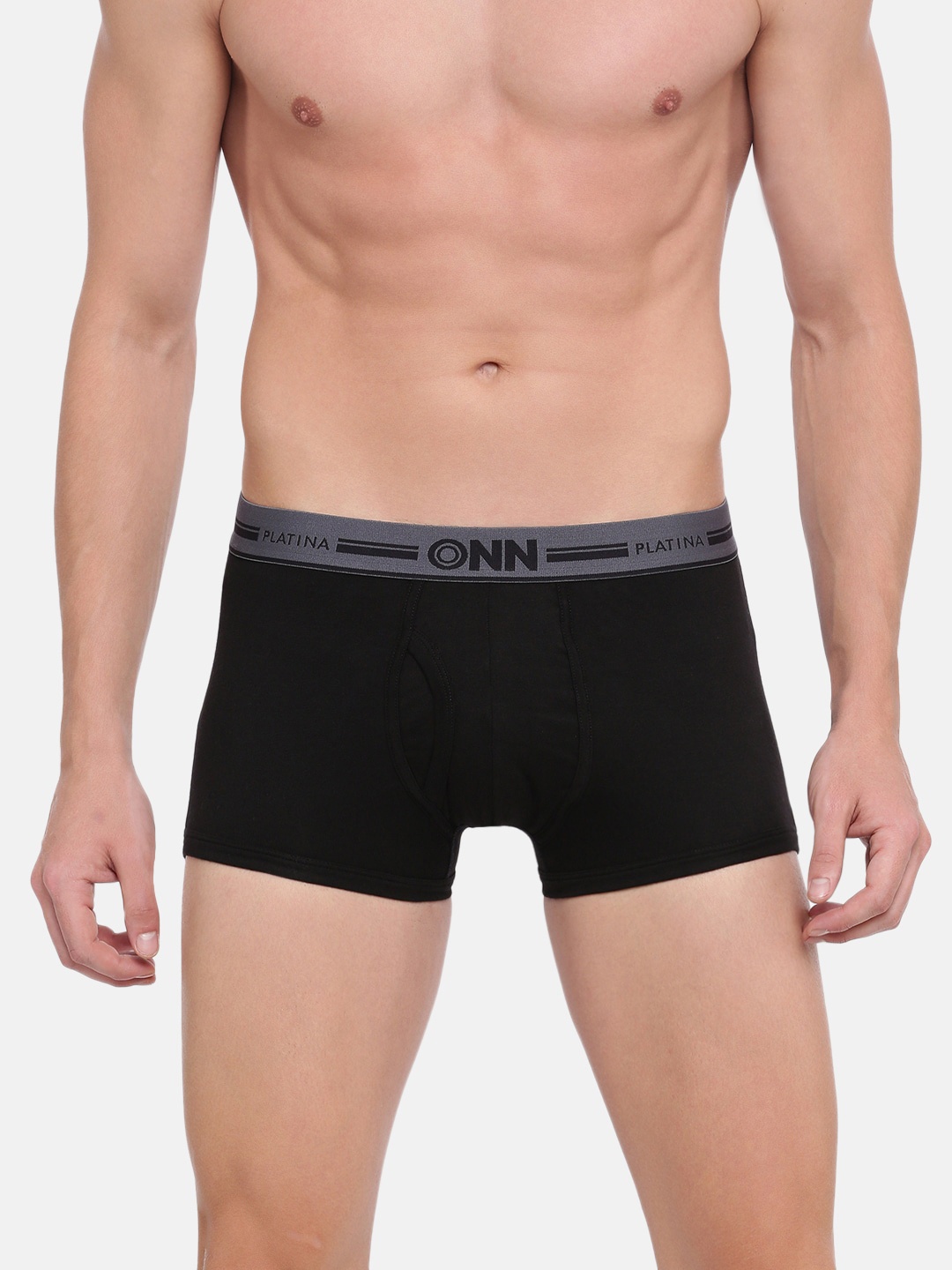 

ONN Men Black Solid Trunks - ONN_PLATINA_973_BLK_1PC