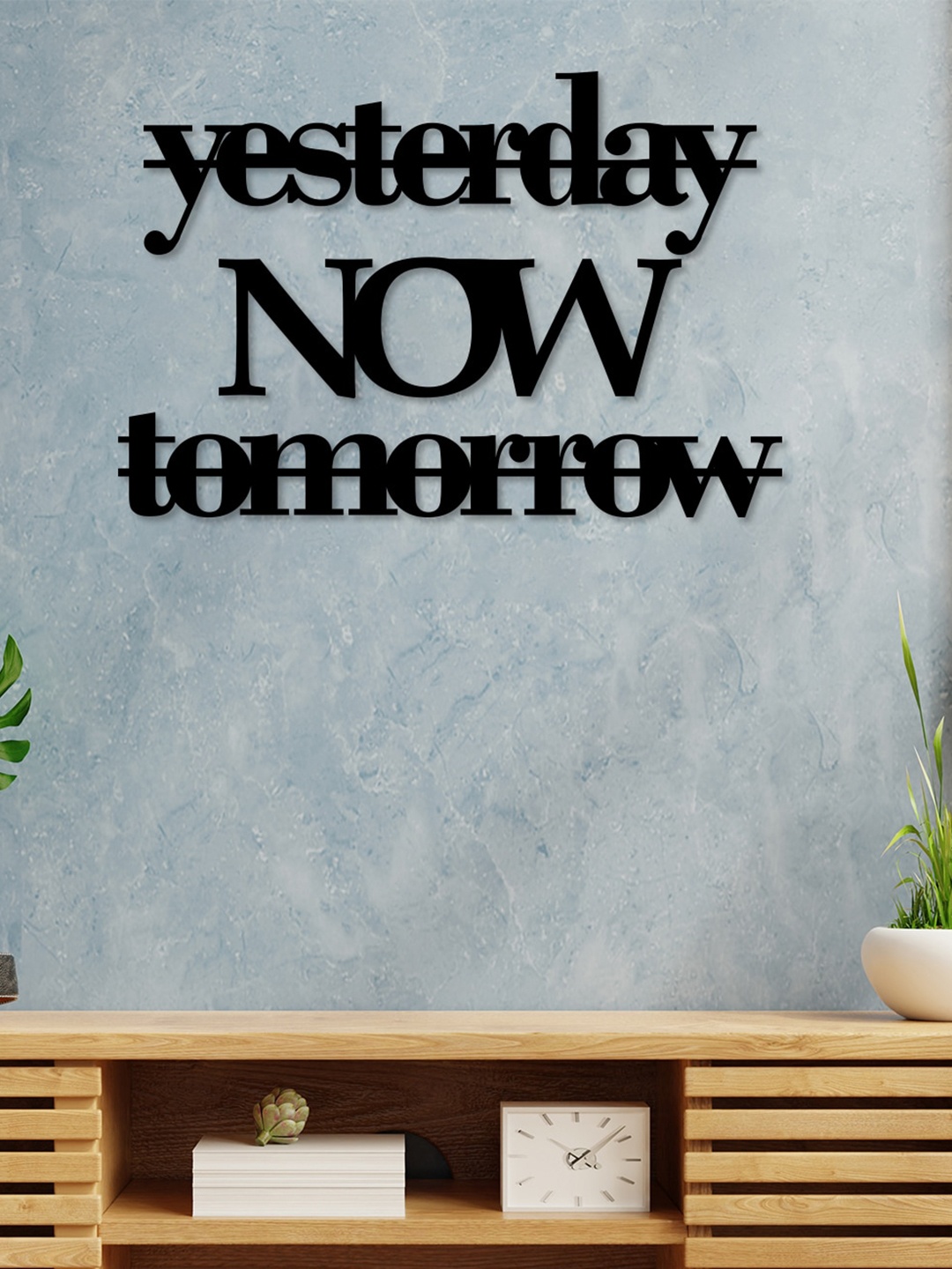

Art Street Black Text Patterned MDF Wall Decor