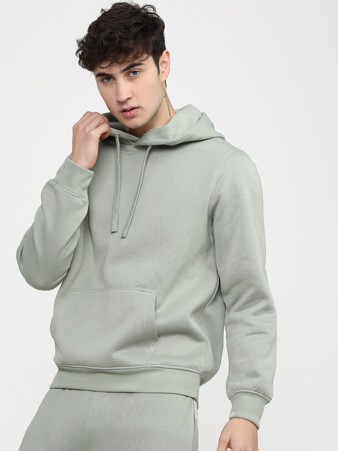 

HIGHLANDER Men Green Hooded Sweatshirt