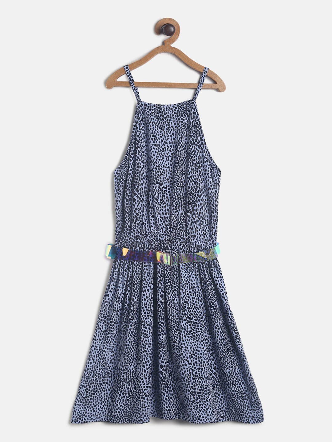 

TALES & STORIES Blue Printed Dress