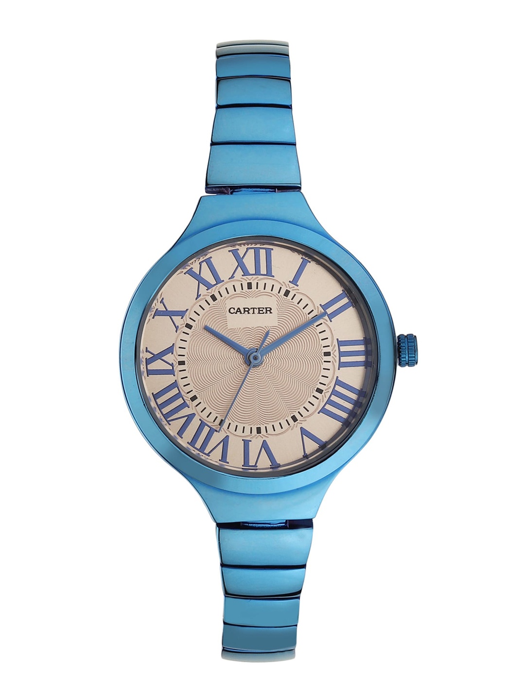 

Sandy D Carter Women Cream-Coloured Dial Stainless Steel Bracelet Style Analogue Watch