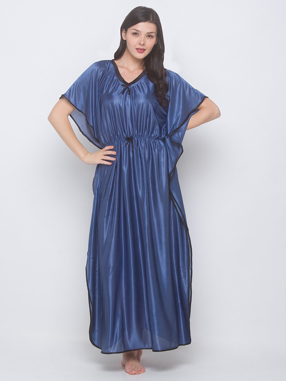 

AV2 Blue Kaftan Maxi Nightdress