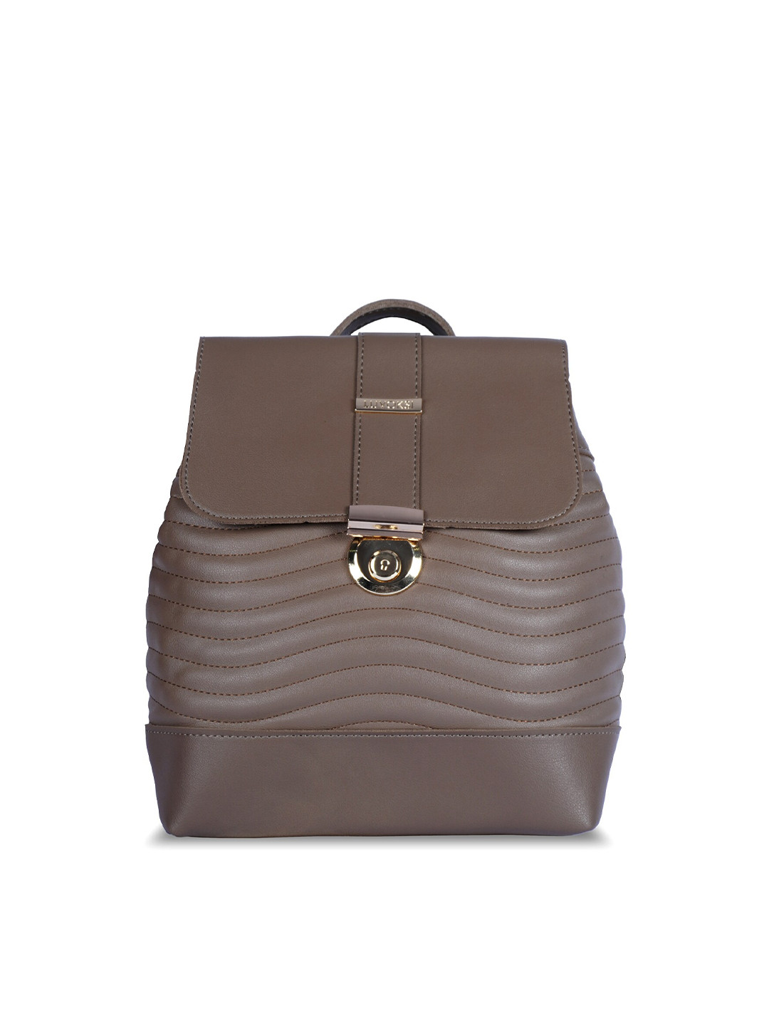 

Luvoksi Women Brown Geometric Casual Backpack