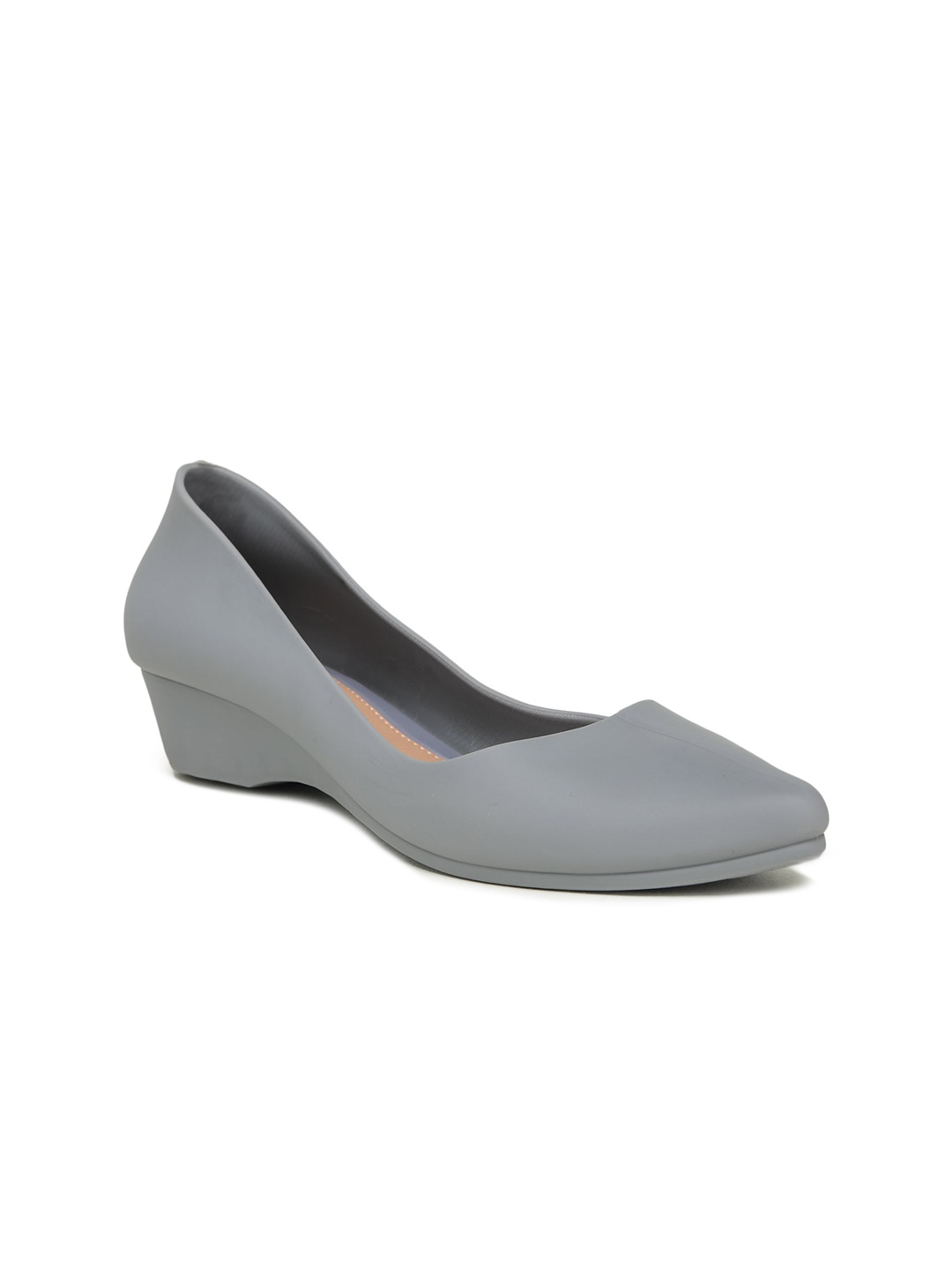 

SAPATOS Women Grey Ballerinas with Laser Cuts Flats