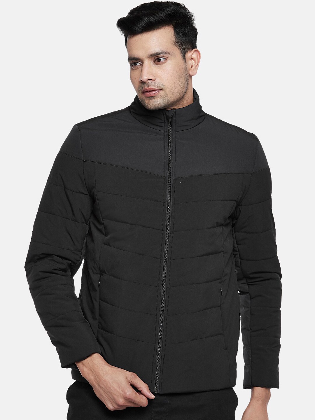 

Urban Ranger by pantaloons Men Black Bomber Jacket