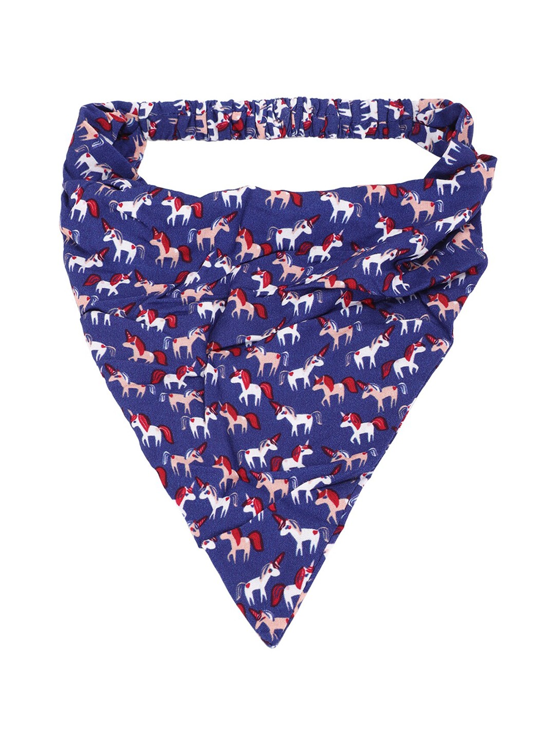 

FOREVER 21 Women Blue & Red Unicorn Printed Headwrap
