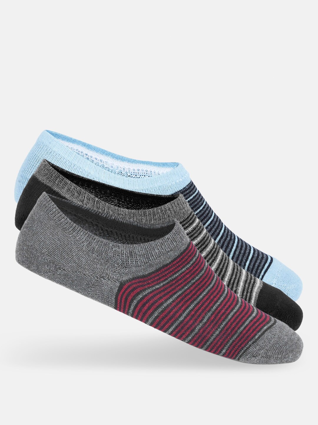 

Ajile by Pantaloons Men Pack Of 3 Assorted Shoe-Liner Socks