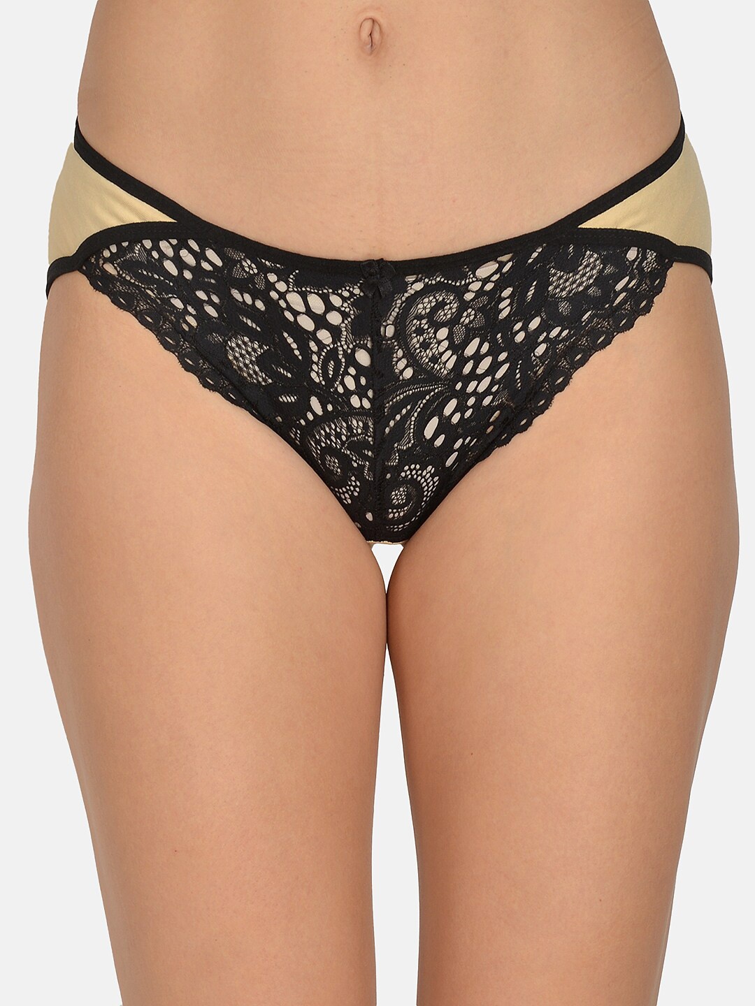 

mod & shy Women Beige Self-Design Basic Briefs MU159M
