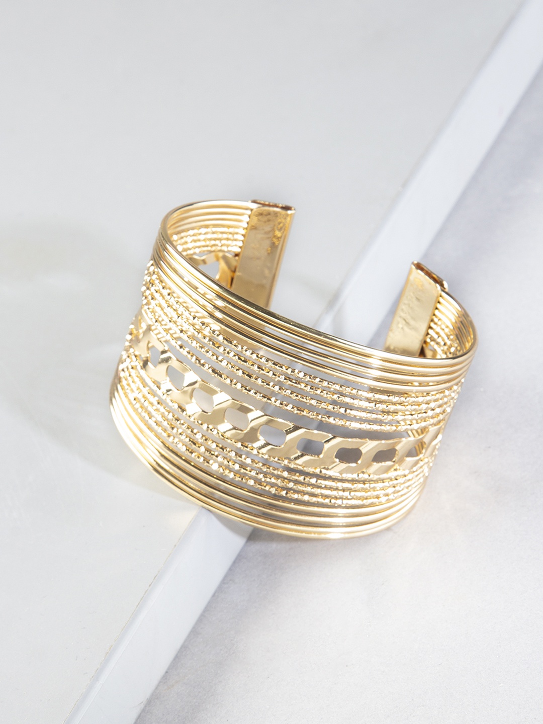 

Kazo Women Gold-Toned Cuff Bracelet