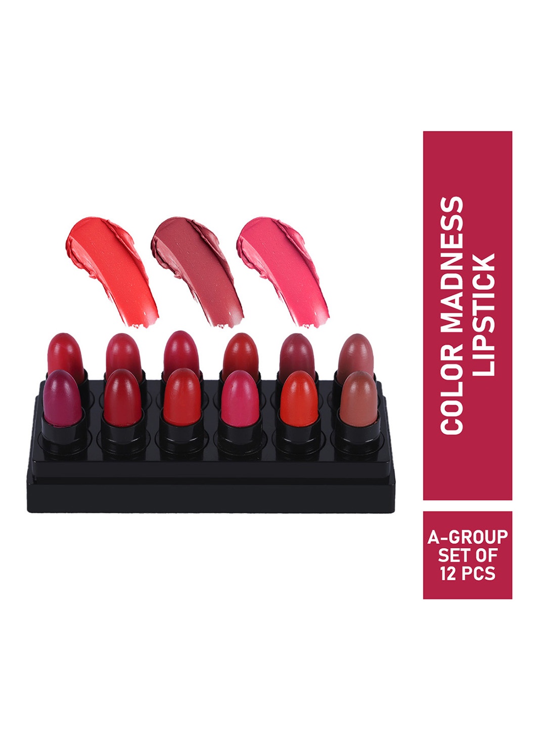 

MATTLOOK 12 Pieces Pack Super Mini Lipstick, Multi