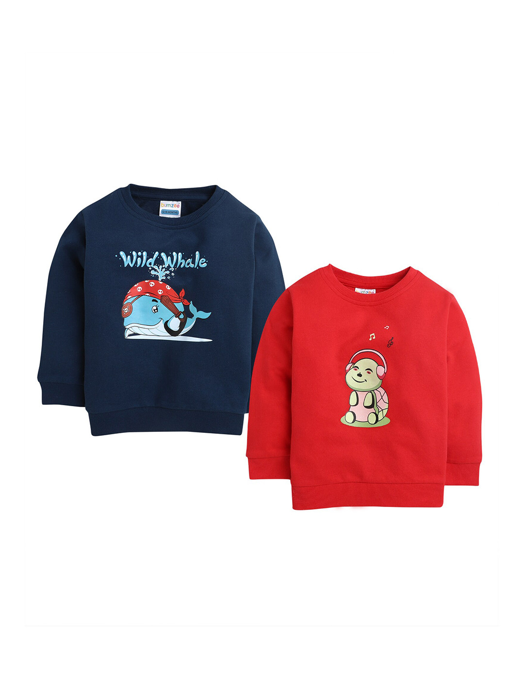 

BUMZEE Boys Red Printed Sweatshirt