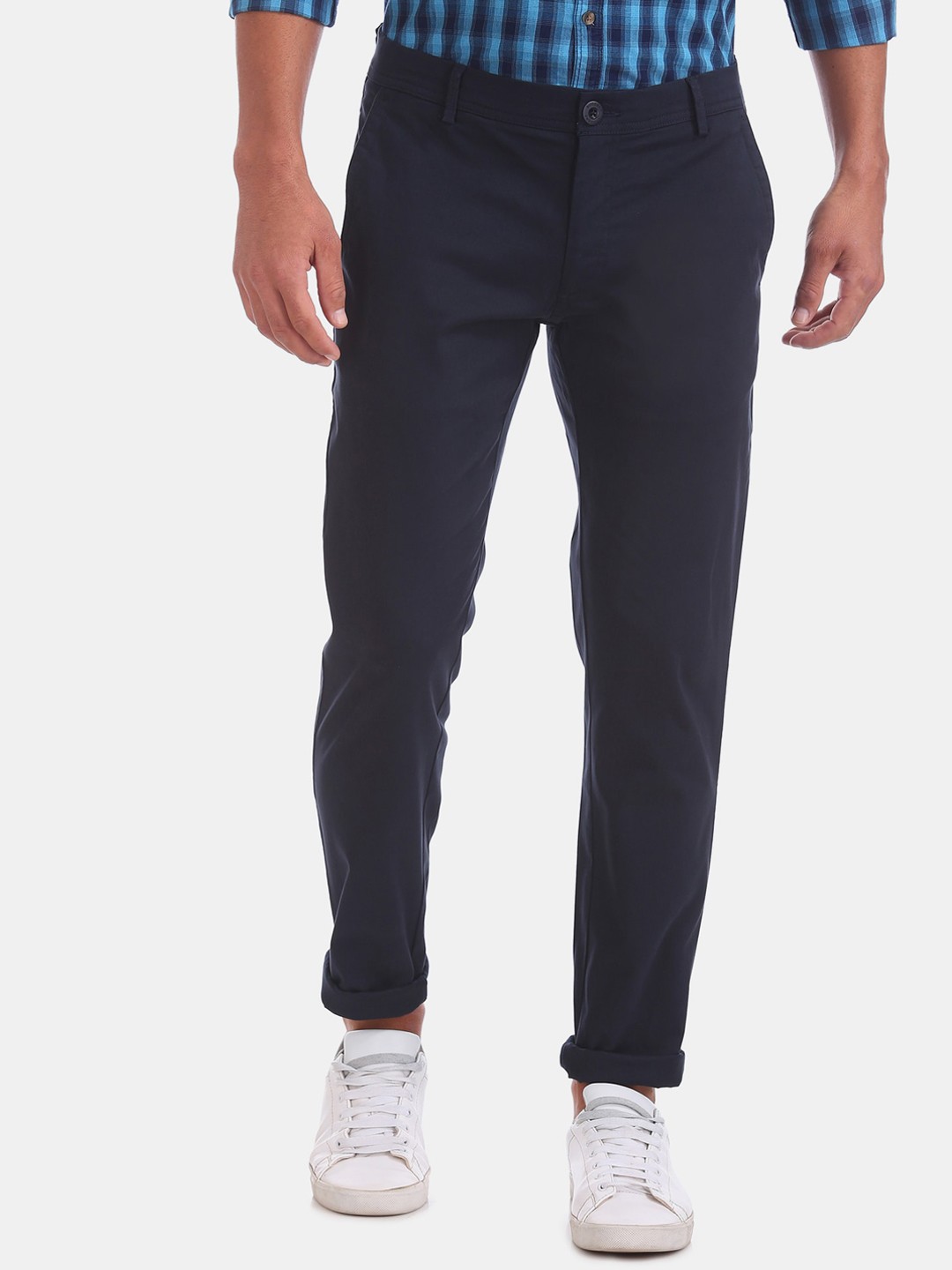 

Ruggers Men Blue Slim Fit Trousers