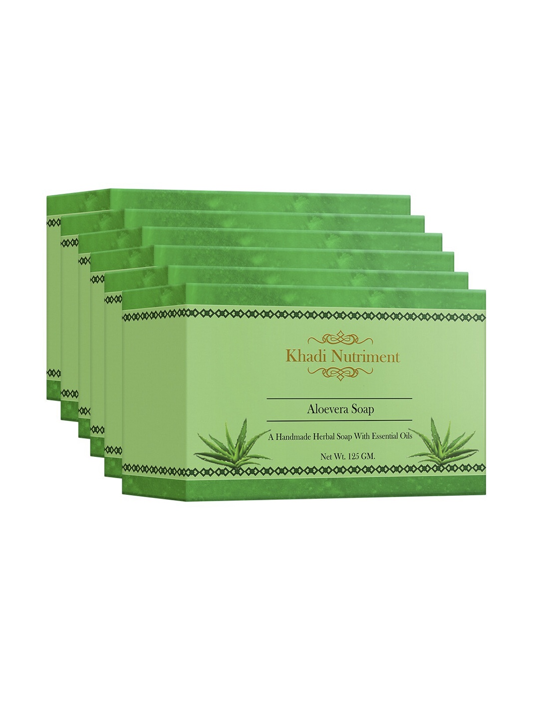 

Nutriment Set Of 6 Aloevera Soap 750g, Green