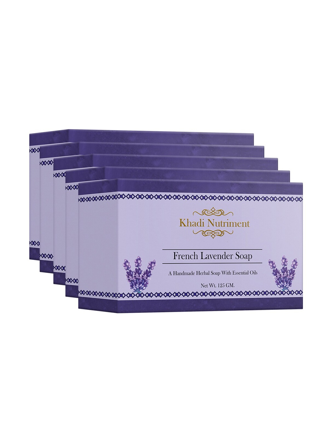 

Nutriment Set of 5 Purple French Lavender Soap 125 g