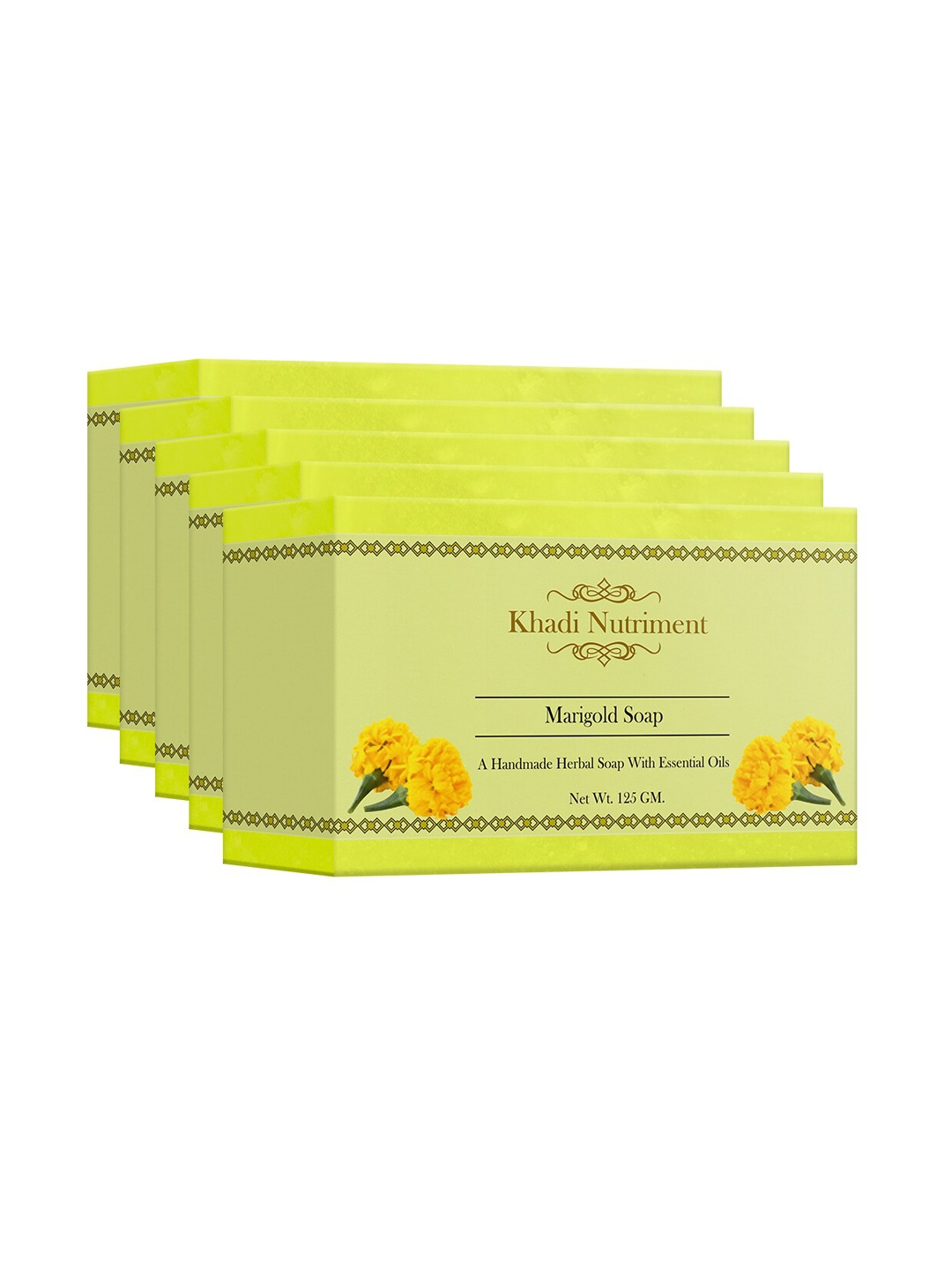

Nutriment Set of 5 Marigold Soap, Yellow