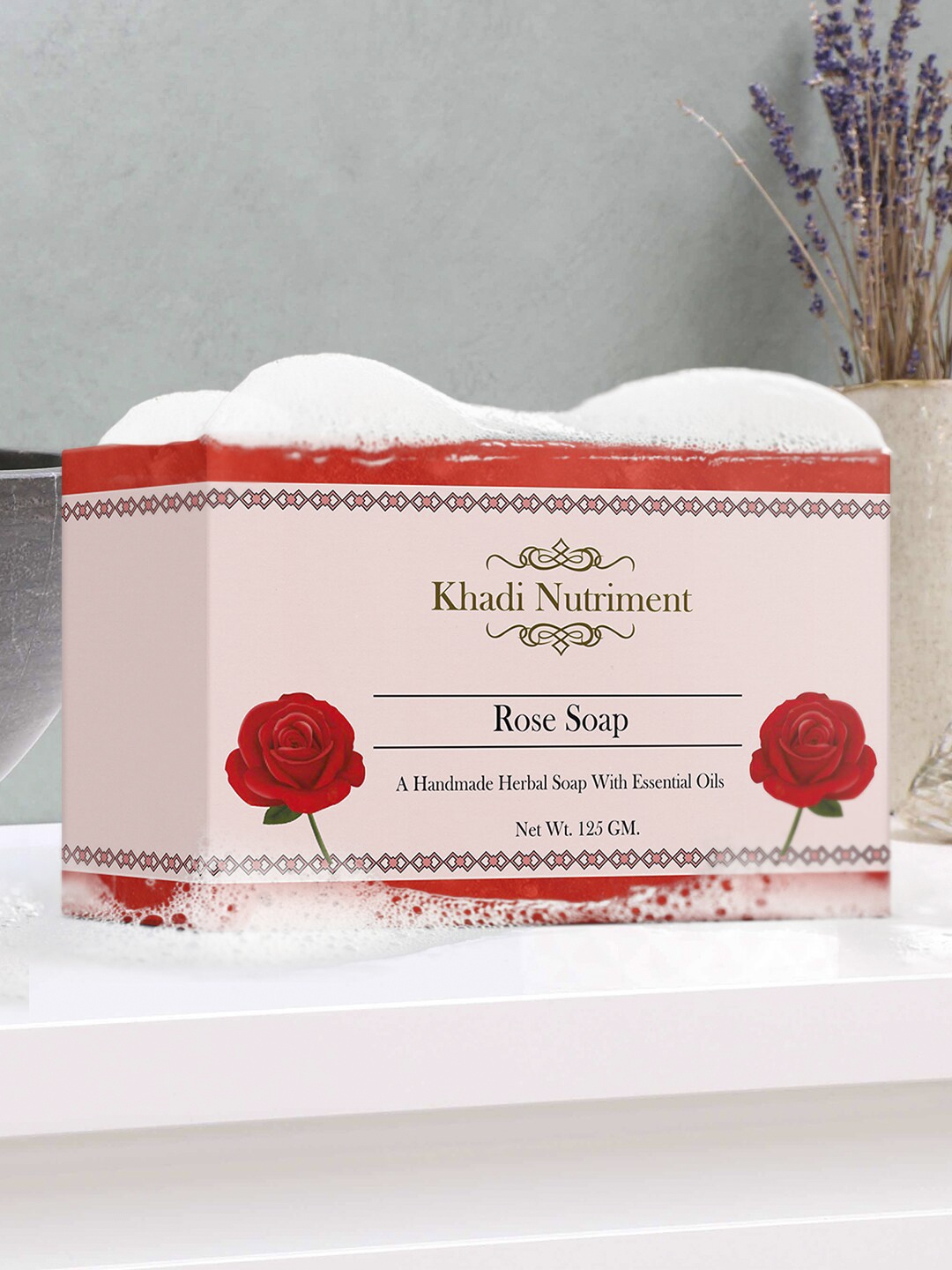 

Nutriment Set Of 6 Rose Soap 750g, Red