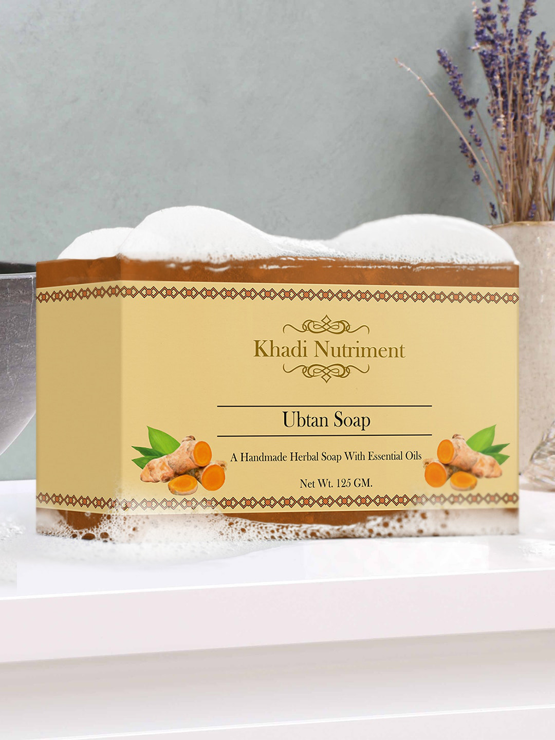 

Nutriment Set Of 6 Ubtan Soap 750 g, Brown