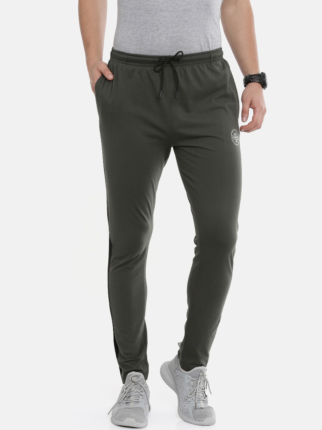 

Proline Men Olive-Green Slim-Fit Track Pants