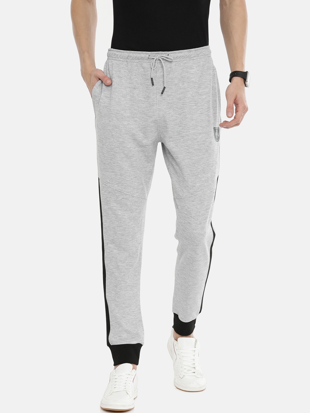 

Proline Men Grey Melange Solid Joggers