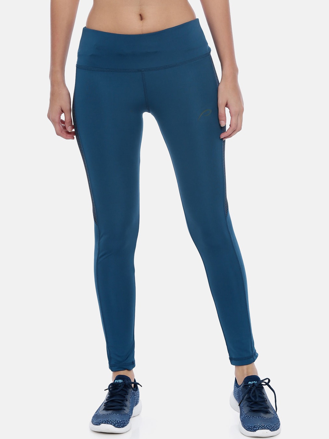

Proline Women Teal Blue Solid Tights