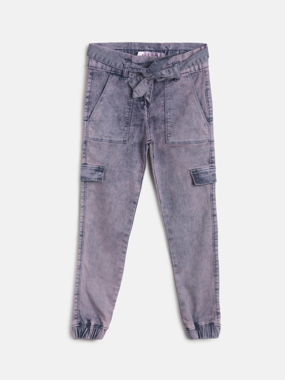 

TALES & STORIES Girls Purple Joggers Trousers