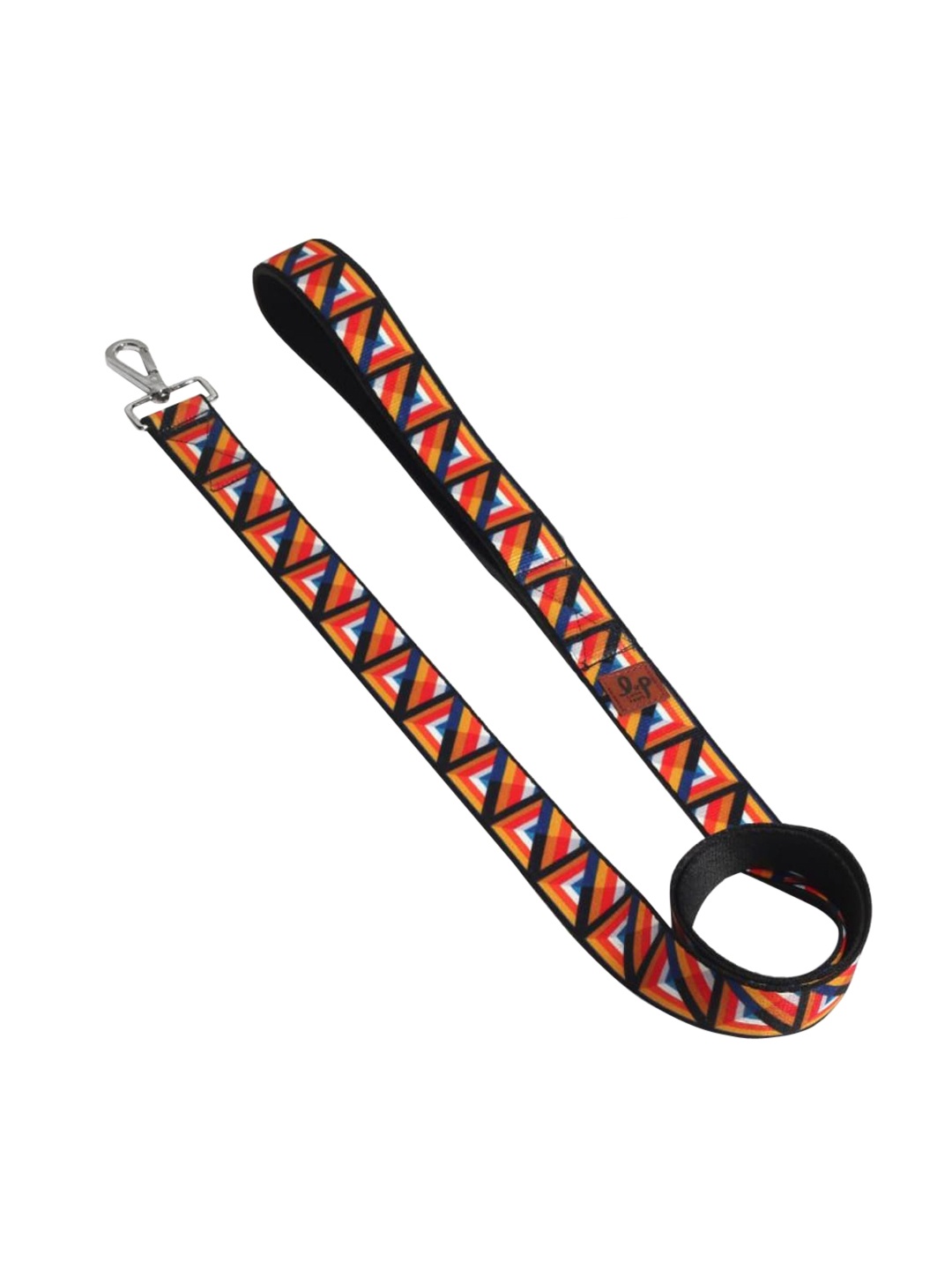 

LANA PAWS Black & Orange Printed Dog Leash