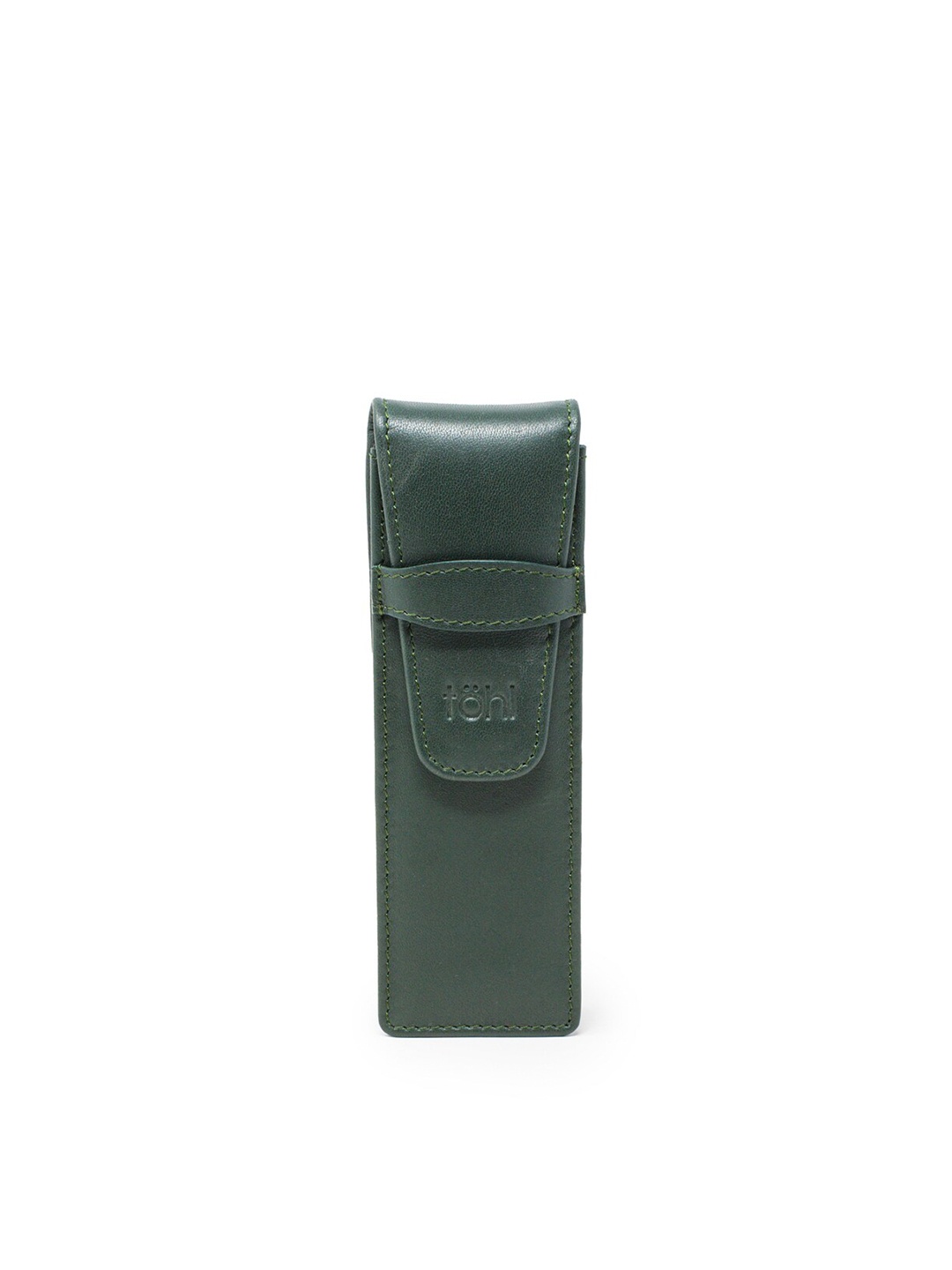 

tohl Men Green Leather Pen & Glasses Holder Envelope
