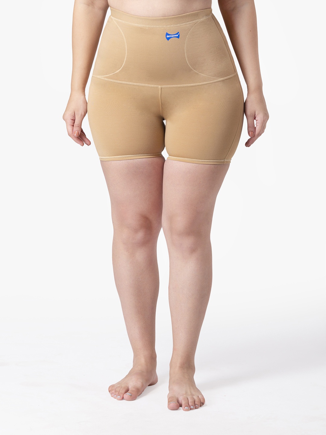 

Dermawear Women Beige Solid Mini Shaper Aktiv Tummy & Thigh Shaper