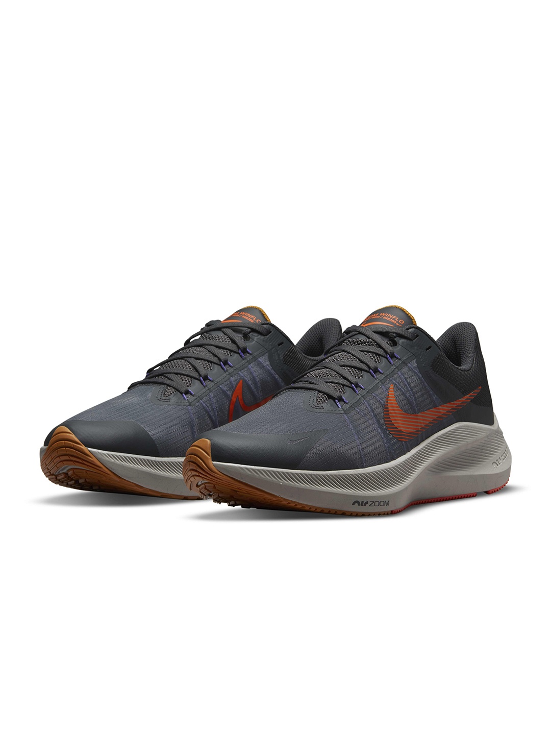 

Nike Men Grey ZOOM WINFLO 8 Running Shoes