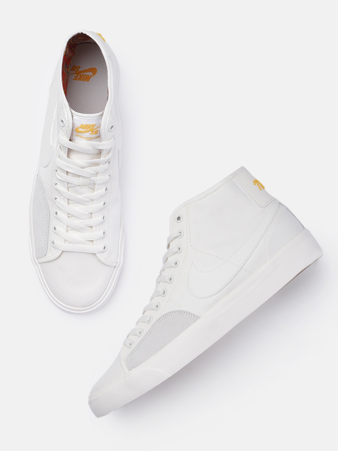 

Nike Men White Blzr Court Skateboarding Shoes