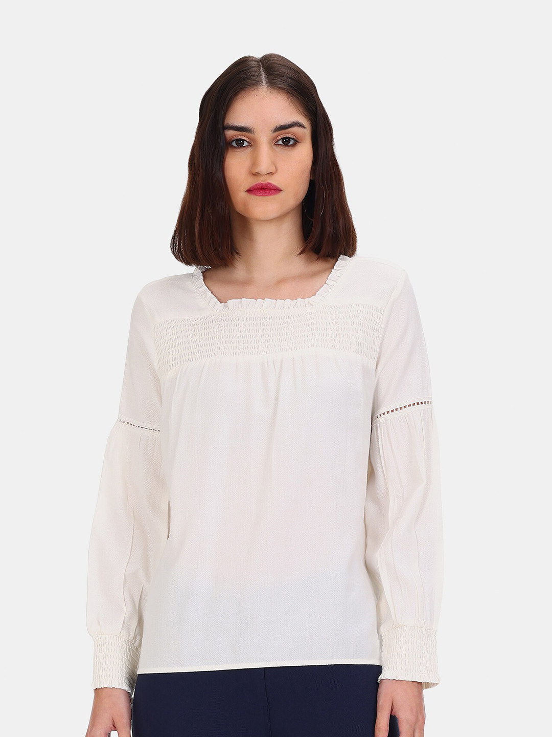 

Cherokee Off-White Regular Top