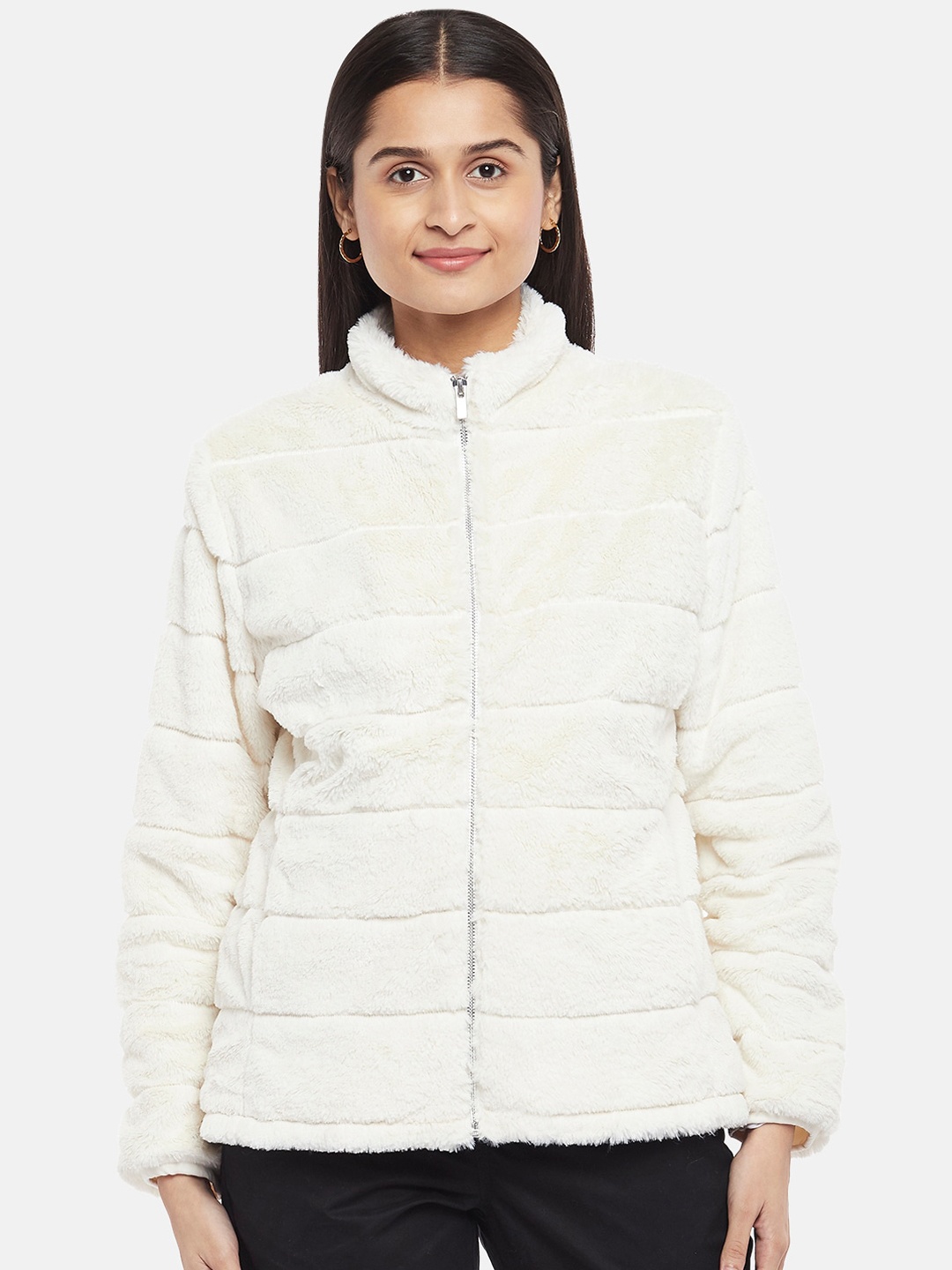 

Honey by Pantaloons Women White Padded Jacket