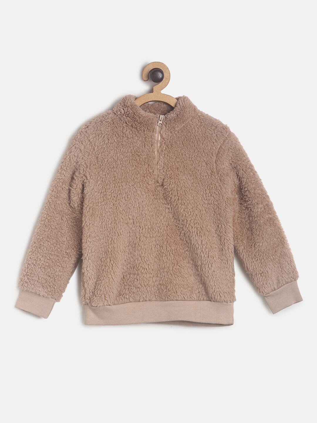 

MINI KLUB Unisex Kids Pink Solid Sweatshirt