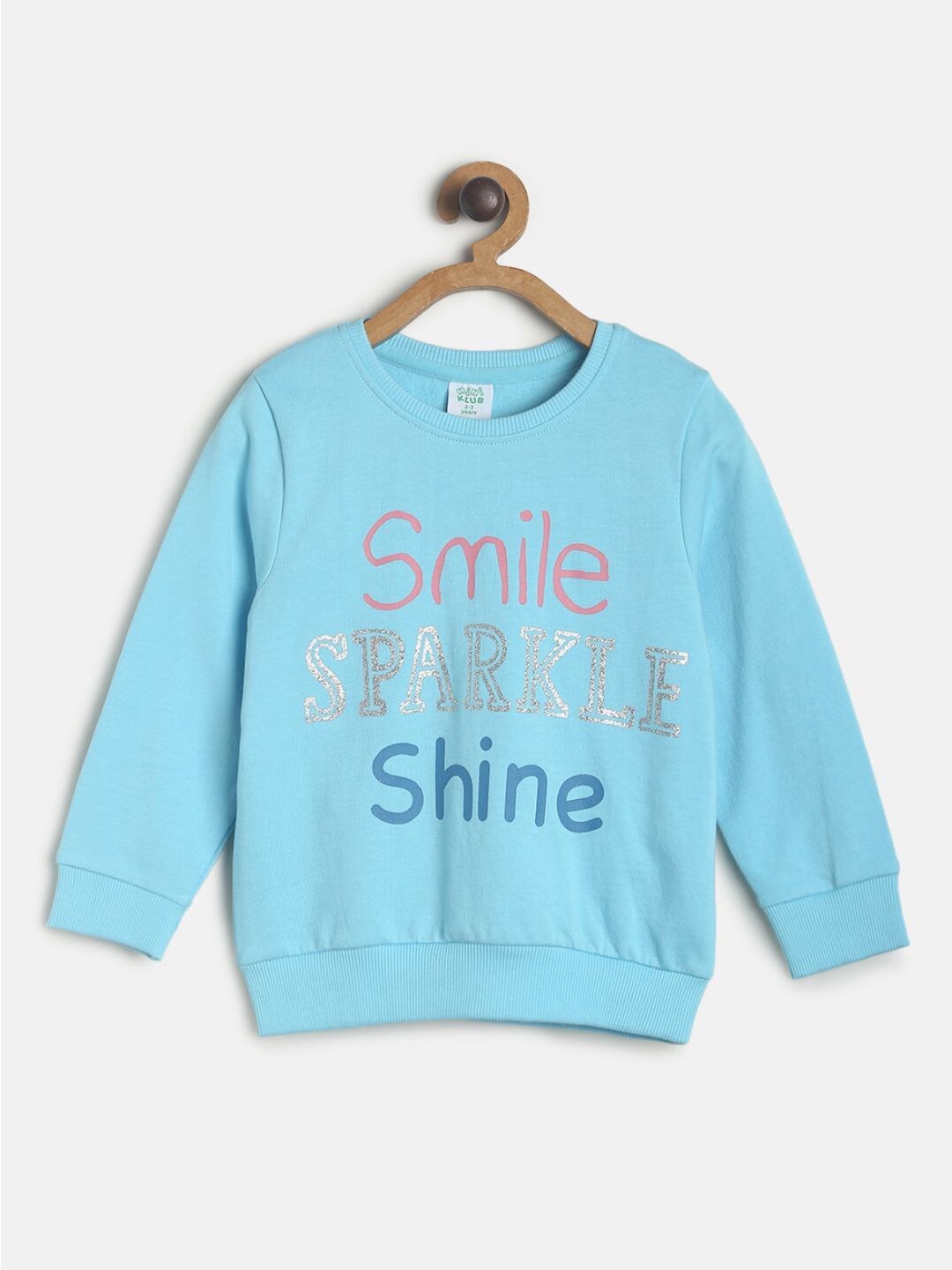 

MINI KLUB Girls Blue Printed Sweatshirt