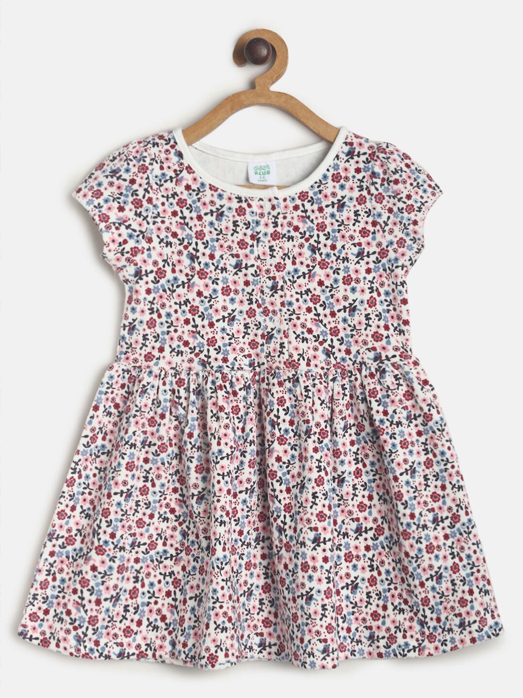 

MINI KLUB White & Blue Floral Dress
