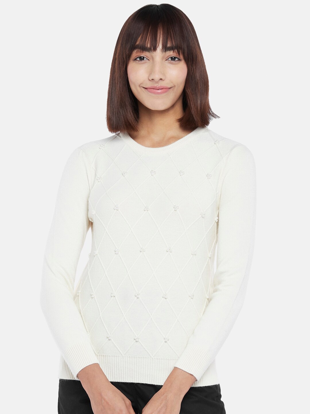 

Honey by Pantaloons Women White Pullover