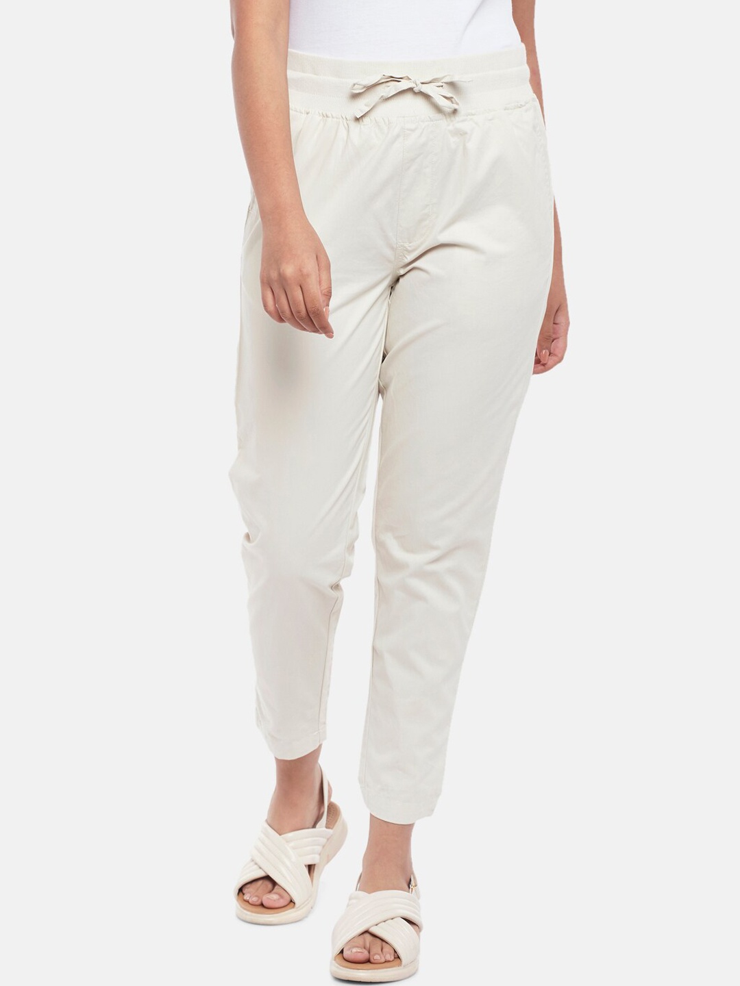 

Honey by Pantaloons Women Beige Trousers