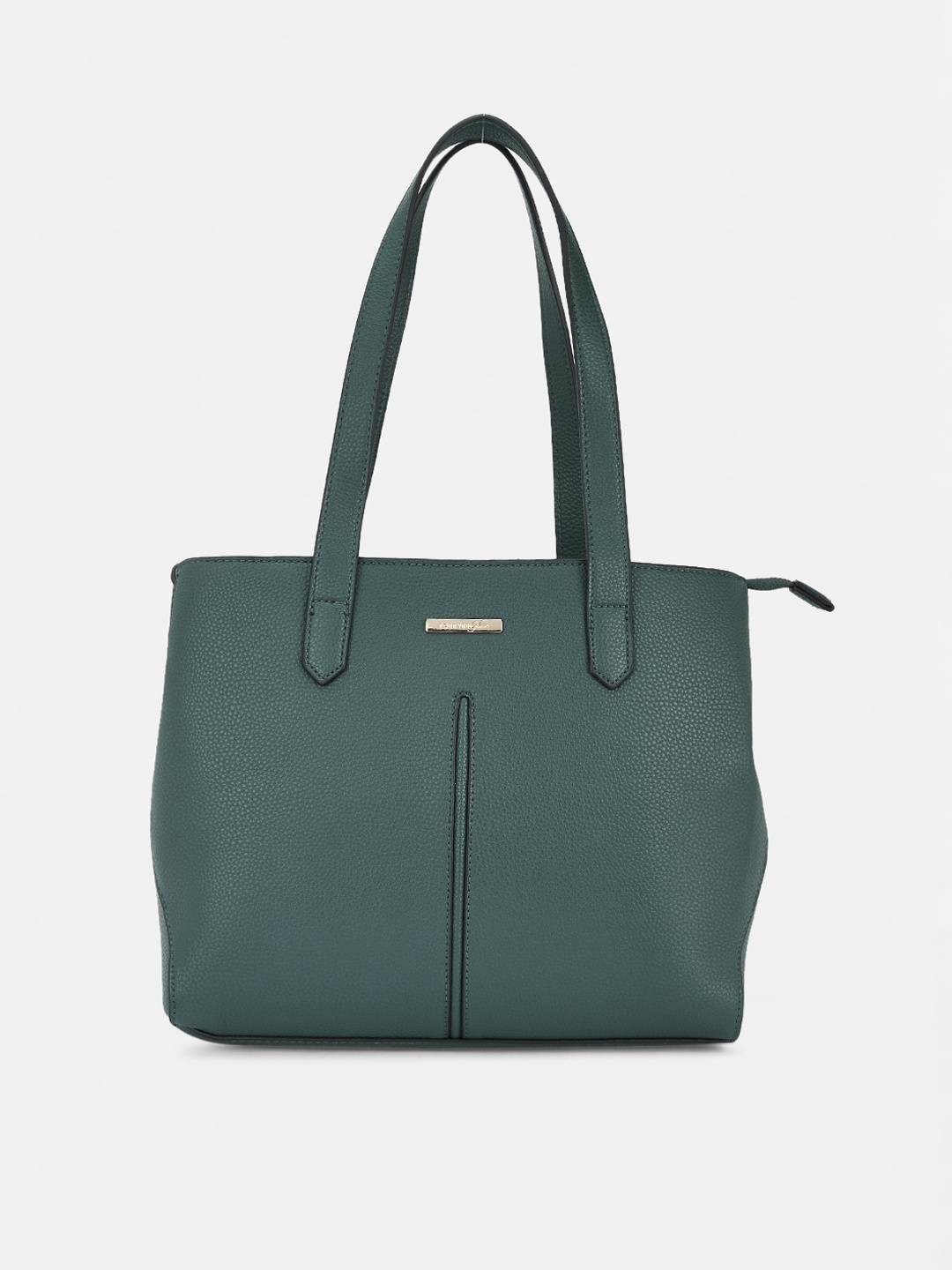 

Forever Glam by Pantaloons Teal PU Structured Shoulder Bag