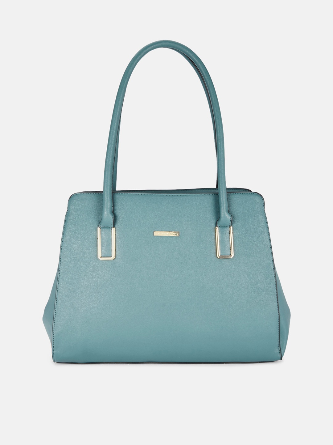 

Forever Glam by Pantaloons Blue PU Structured Shoulder Bag