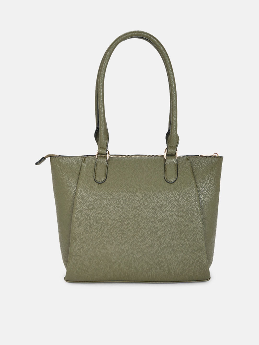 

Forever Glam by Pantaloons Green PU Structured Shoulder Bag