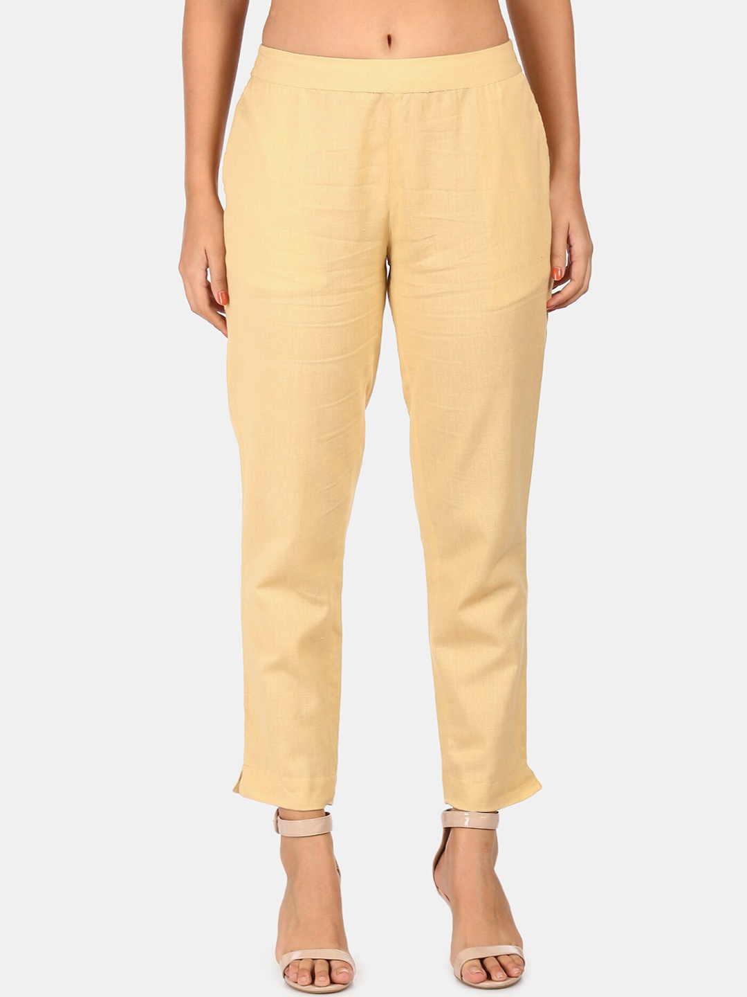 

Karigari Women Beige Trousers